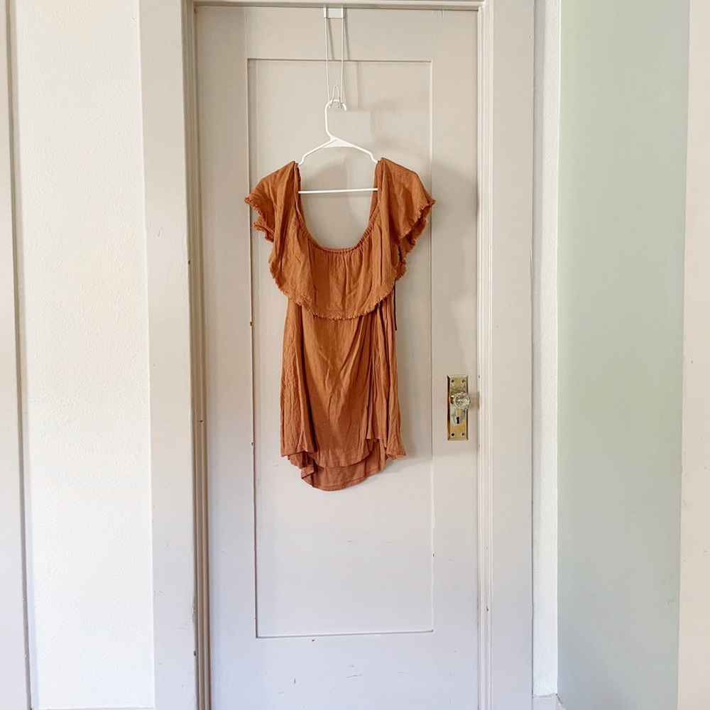 Free People Serefina Off the Shoulder Mini Dress